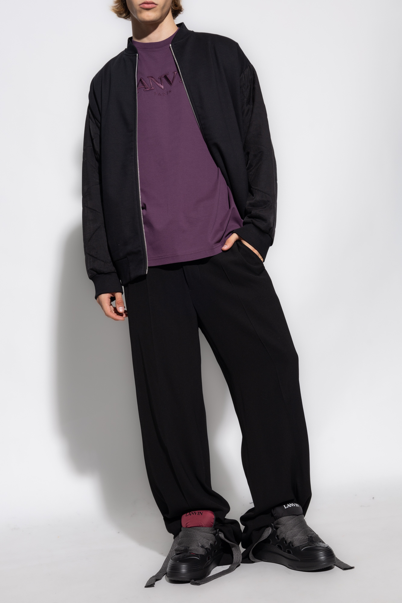 DRIES VAN NOTEN*デザインが魅力*白黒プリント ジャケット DRIES VAN NOTEN*デザインが魅力*白黒プリント ジャケット